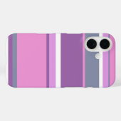 Paarse strepen  Case-Mate iPhone case (Achterkant (horizontaal))