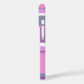 Paarse strepen  Case-Mate iPhone case (Achterkant / Links)