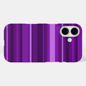Paarse strepen Case-Mate iPhone case (Achterkant (horizontaal))