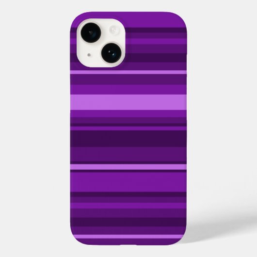 Paarse strepen Case-Mate iPhone case (Achterkant)