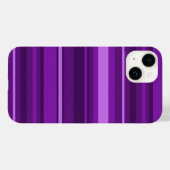 Paarse strepen Case-Mate iPhone case (Achterkant (horizontaal))