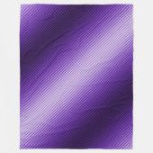 Paarse strepen Diagonale textuur uitzicht Fleece Deken (Voorkant)