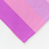 Paarse strepen en lippen fleece deken (Hoek)