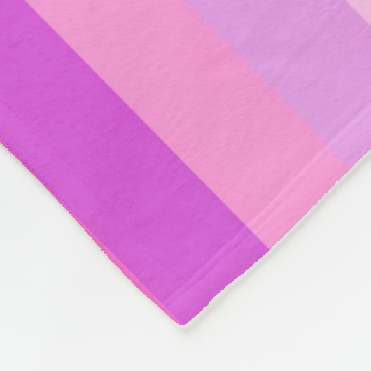 Paarse strepen fleece deken (Hoek)