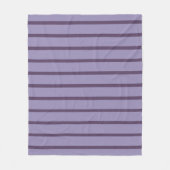 Paarse Strepen Fleece Deken (Voorkant)