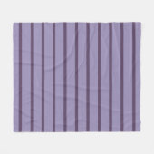 Paarse Strepen Fleece Deken (Voorkant (Horizontaal))