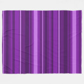 Paarse strepen fleece deken (Voorkant (Horizontaal))