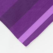 Paarse strepen fleece deken (Hoek)