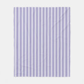 Paarse strepen fleece deken (Voorkant)