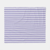 Paarse strepen fleece deken (Voorkant (Horizontaal))
