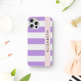Paarse Strepen, Gestreepte Patroon, Lijnen, Je Naa iPhone 16 Hoesje