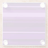 Paarse strepen glazen onderzetter (Achterkant)