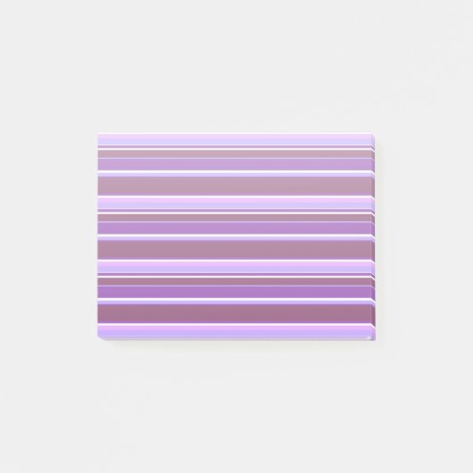 Paarse strepen in verschillende tinten post-it® notes (Voorkant)
