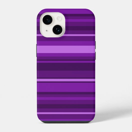 Paarse strepen iPhone hoesje (Achterkant)