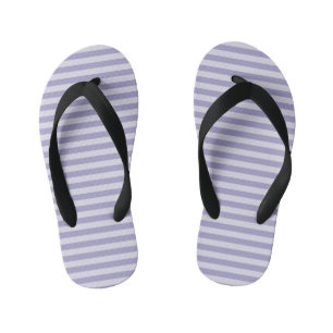 Paarse strepen kinder teenslippers