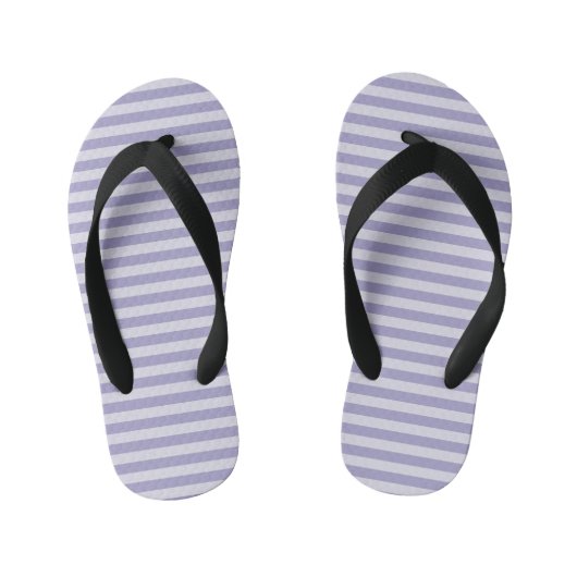 Paarse strepen kinder teenslippers (Voetbed)