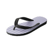 Paarse strepen kinder teenslippers (Schuin)