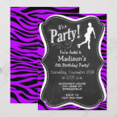 Paarse strepen; kunstschaatsen kaart (Voorkant / Achterkant)