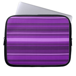 Paarse strepen laptop sleeve