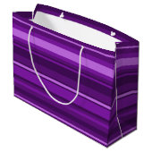 Paarse strepen large cadeautasje (Achterkant Gekanteld)