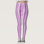 Paarse strepen leggings<br><div class="desc">paarse strepen patroon leggings.</div>