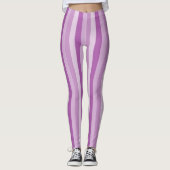 Paarse strepen leggings (Voorkant)