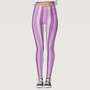 Paarse strepen leggings