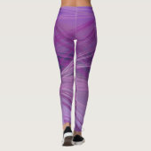 Paarse Strepen Leggings (Achterkant)