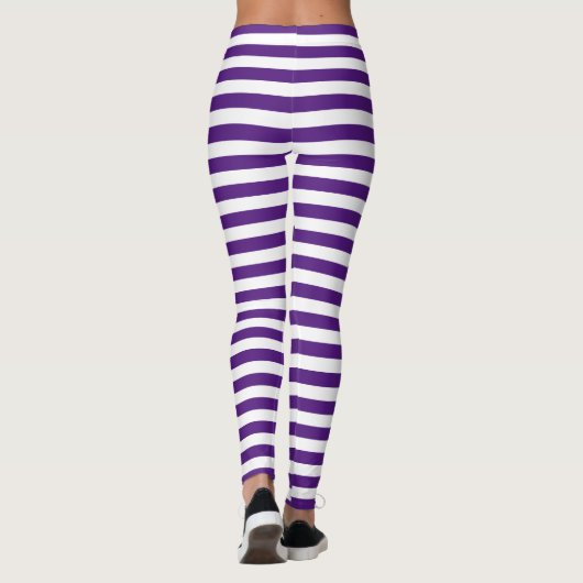 Paarse strepen leggings (Achterkant)