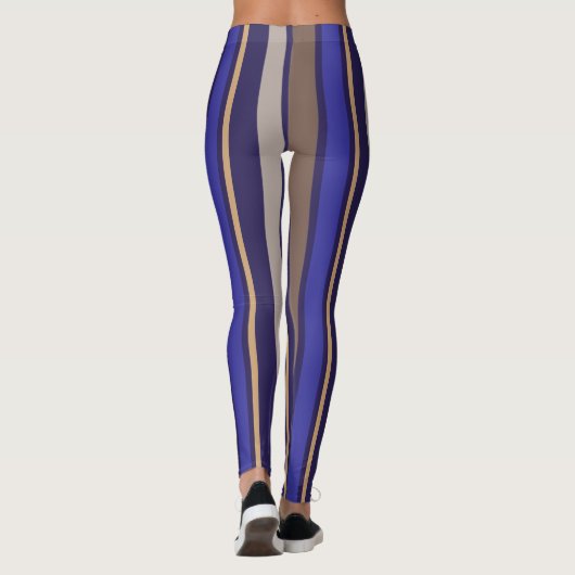 paarse strepen leggings (Achterkant)
