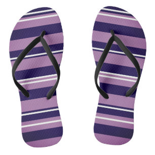 Paarse Strepen Slippers Teenslippers