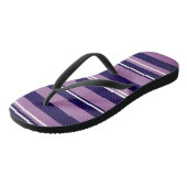 Paarse Strepen Slippers Teenslippers (Schuin)
