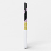 Paarse strepen, streeppatroon, lijnen, monogram Case-Mate iPhone case (Achterkant/links)