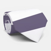 Paarse strepen stropdas (Opgerold)