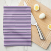 Paarse strepen theedoek (Quarter Fold)