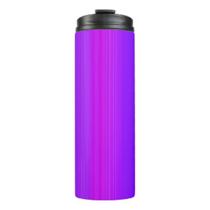 Paarse strepen thermosbeker