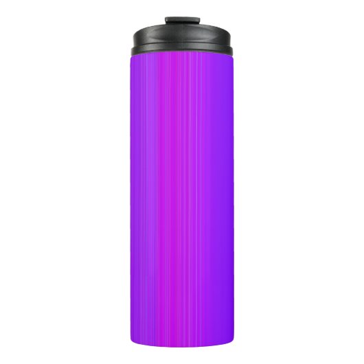 Paarse strepen thermosbeker (Voorkant)