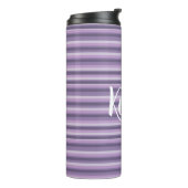 Paarse strepen thermosbeker (Gedraaid links)