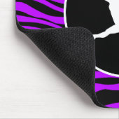 Paarse strepen van elektrische zebra; ballet muismat (Hoek)