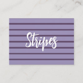Paarse strepen visitekaartje
