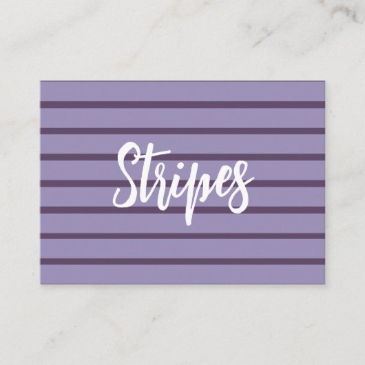 Paarse strepen visitekaartje (Voorkant)