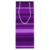 Paarse strepen wijn cadeautas (Achterkant)
