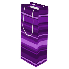 Paarse strepen wijn cadeautas
