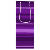 Paarse strepen wijn cadeautas (Voorkant)