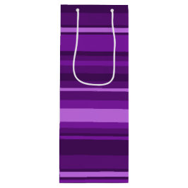 Paarse strepen wijn cadeautas