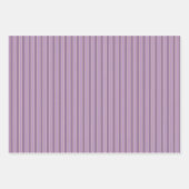 Paarse Strepen Witte Parels Bloem Inpakpapier Vel (Voorkant 2)