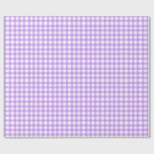 Paarse strepen witte patronen schattig cadeaupapier (Vlak)