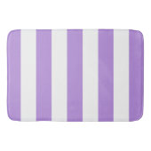Paarse strepen, witte strepen, gestreept badmat (Voorkant)