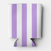 Paarse strepen, witte strepen, gestreept blikjeskoeler (Voorkant)