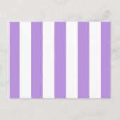 Paarse strepen, witte strepen, gestreept briefkaart (Voorkant)